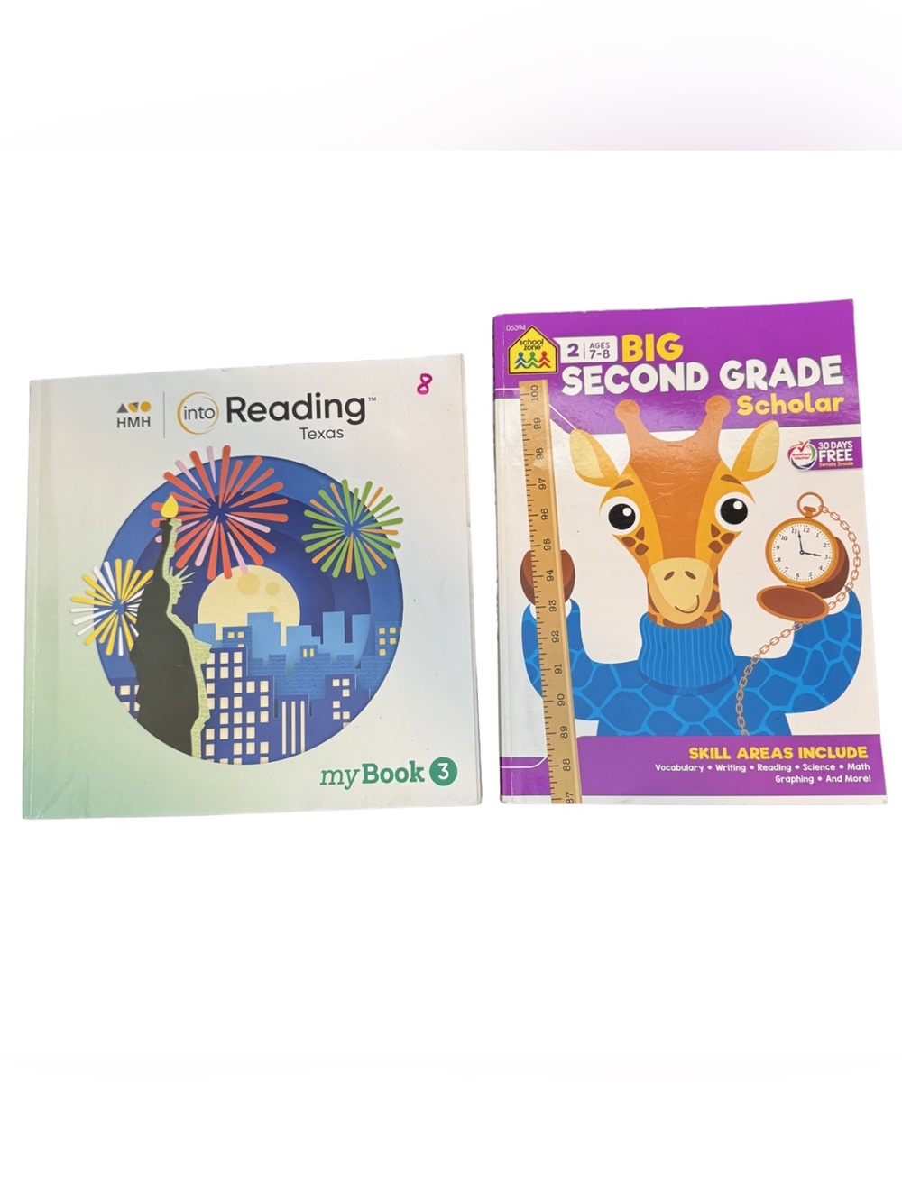 2nd Grade Workbook Bundle - School Zone Big 2ndGrade Scholar + HMH Into‎ Reading